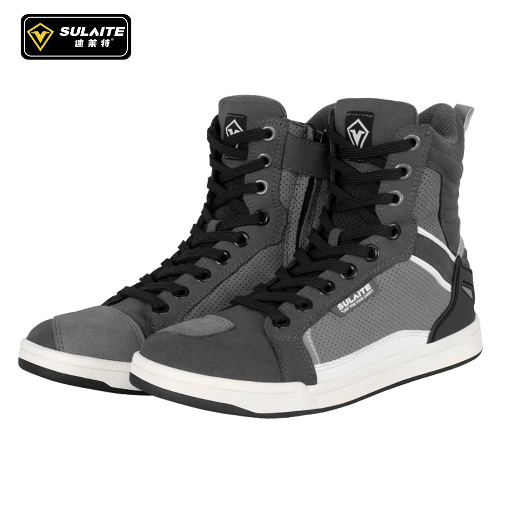 Motorcycle Shoes Four Seasons Motorbike Gear Shift Breatheable Anti-fall Rider Road Casual Racing Shoes Boots Men's Biker Boot