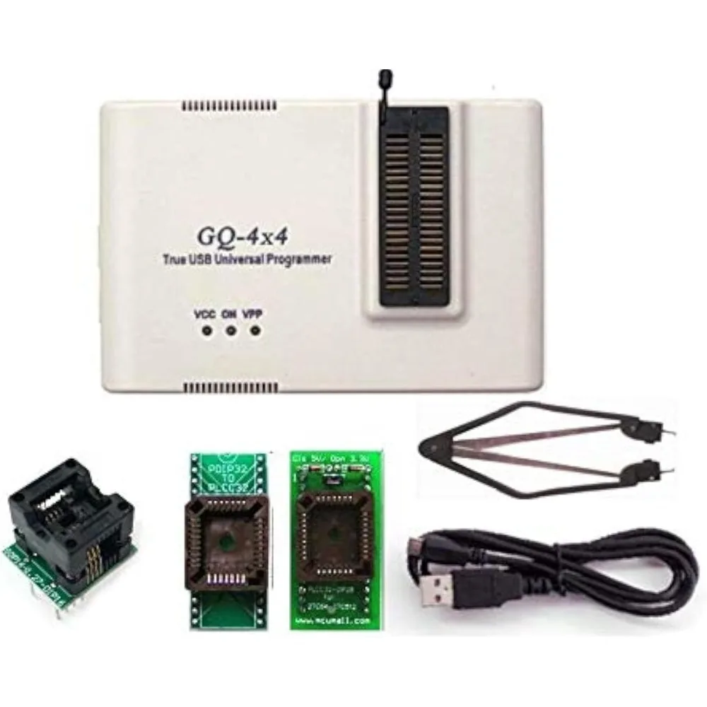 GQ-4X V4 GQ-4X4 USB Universal Chip Programmer PRG-056 Full Pack, Support W25Q256 EPROM Flash PIC BIOS AVR