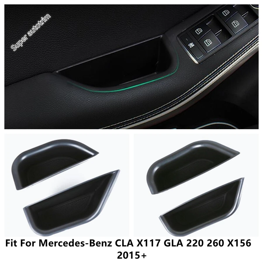 

Front Rear Door Handle Storage Box Holder Tray Accessories Interior Fit For Mercedes-Benz CLA X117 GLA 220 260 X156 2015 - 2019