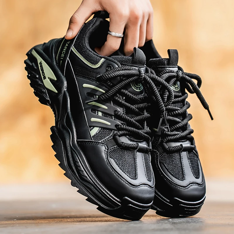 

Men's Shoes 2025 New Autumn Trendy Brand Torre Men's Thick Sole Increased Casual Flow Reflective Sports Running Trendy Shoes