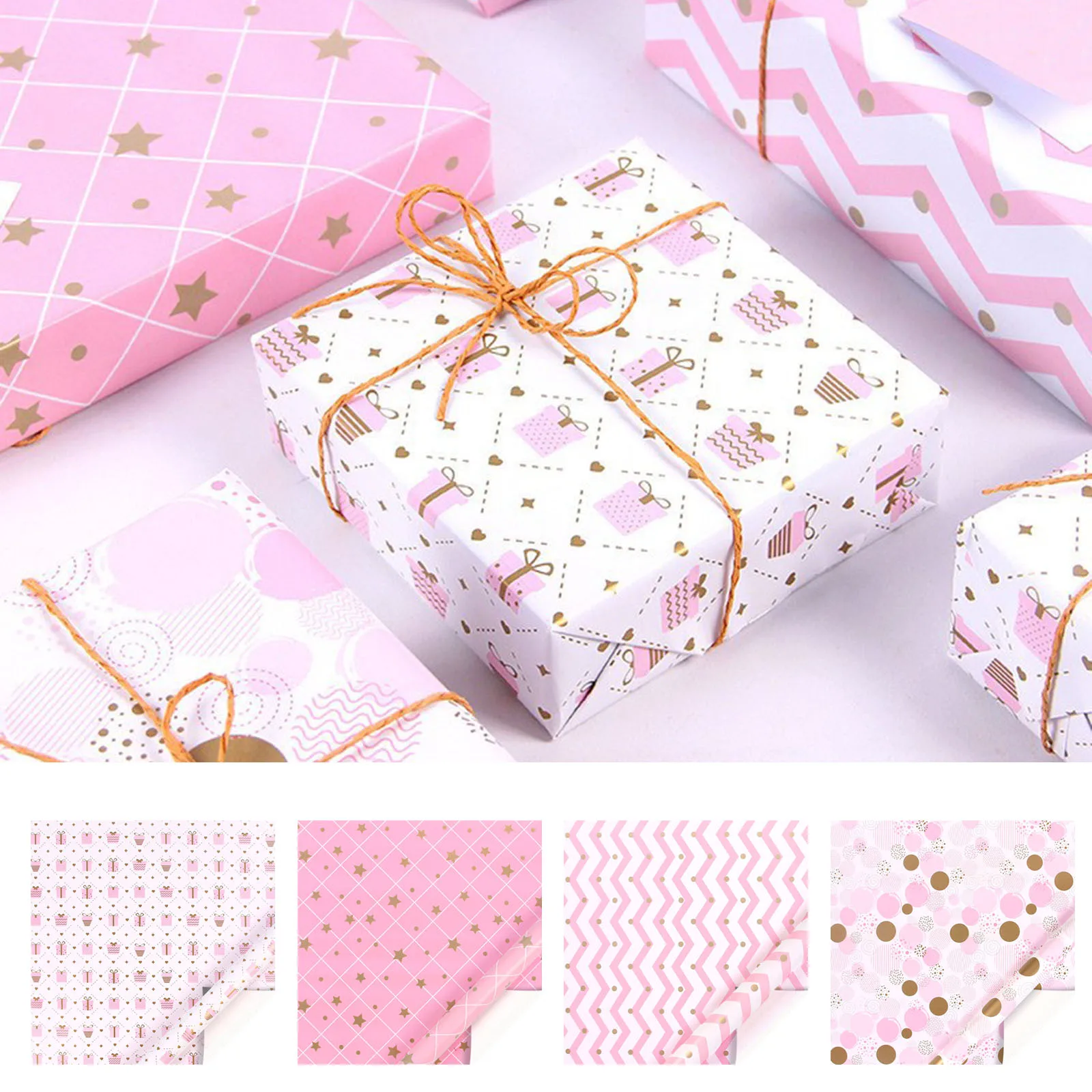 Valentine\'S Day Colorful Gift Wrapping Paper Holiday Party Gift Love Wrapping Paper Roll Extra Wide Wrapping Paper Christmas