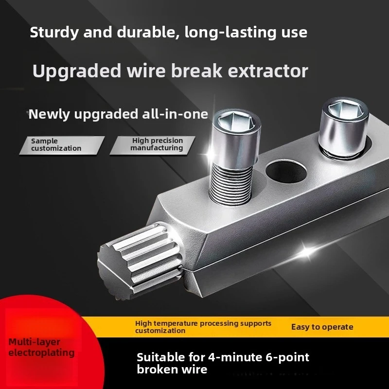 Broken wire extractor Threading Tools Tap Screw Remover Water-tap Angle Valve Repair for 4/6 Points Bolt Extractor Plumbing tool