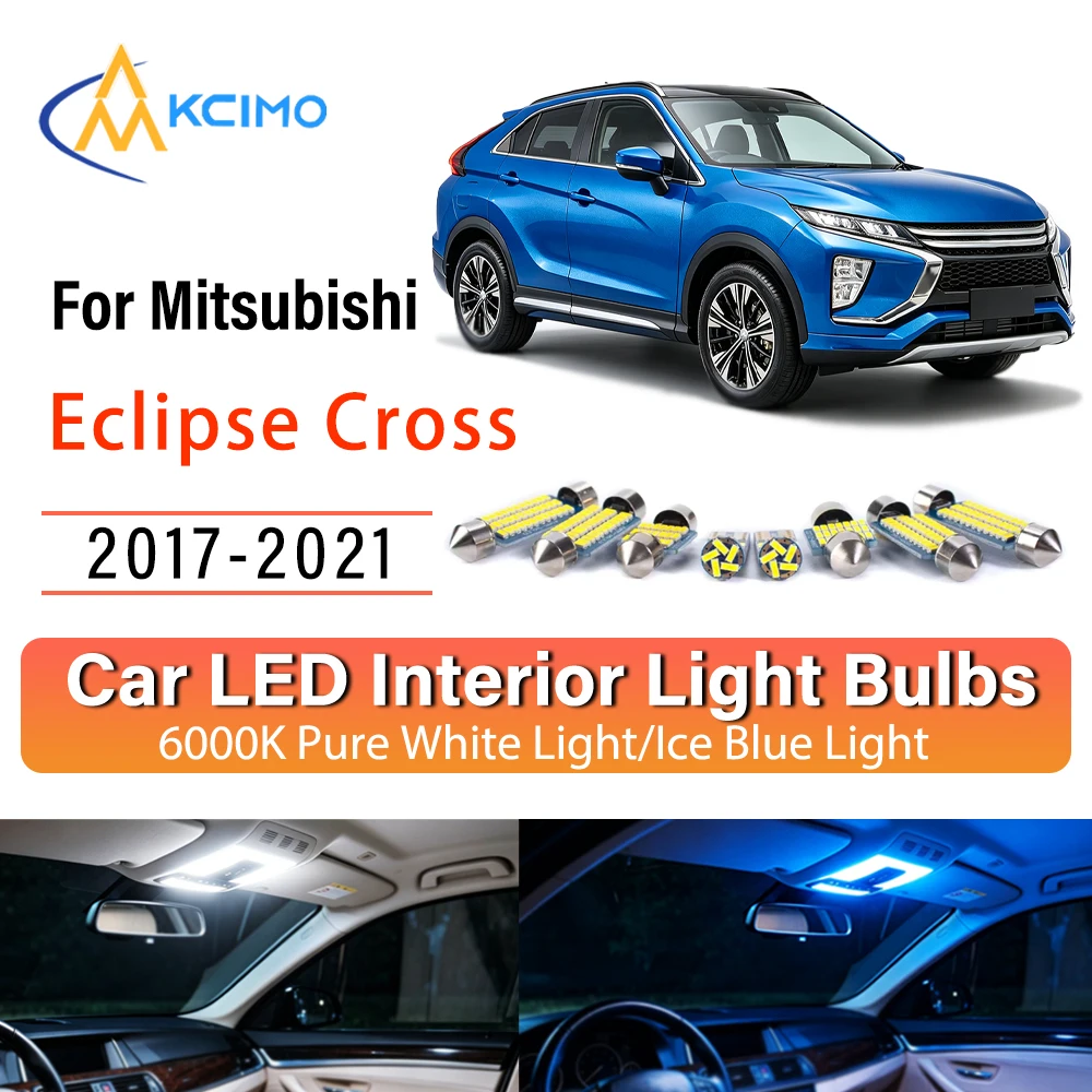 Premium Easy Install LED Interior Lights For Mitsubishi Eclipse Cross 2017-2021, Blue Light,White Light, Atmosphere Lights Kit