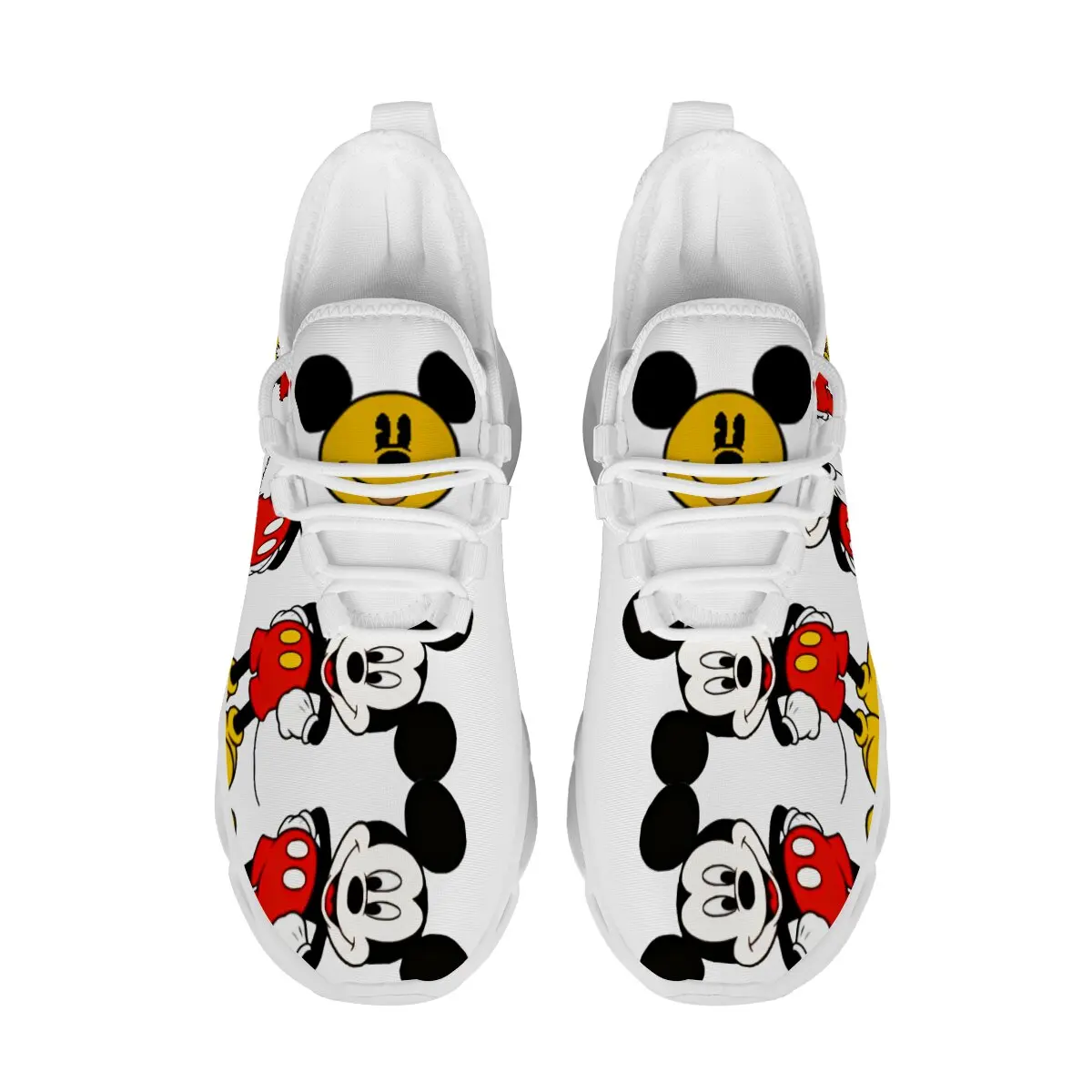 أحذية ديزني النسائية الرياضية غير الرسمية ميكي ماوس أحذية رياضية خفيفة الوزن قابلة للتنفس ومضادة للانزلاق أحذية مسطحة للجري في الهواء الطلق أحذية مفلكنة #2