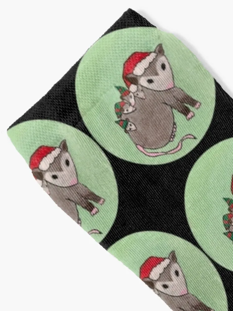 Christmas Opossum Socks Sports moving stockings Socks Men Women's