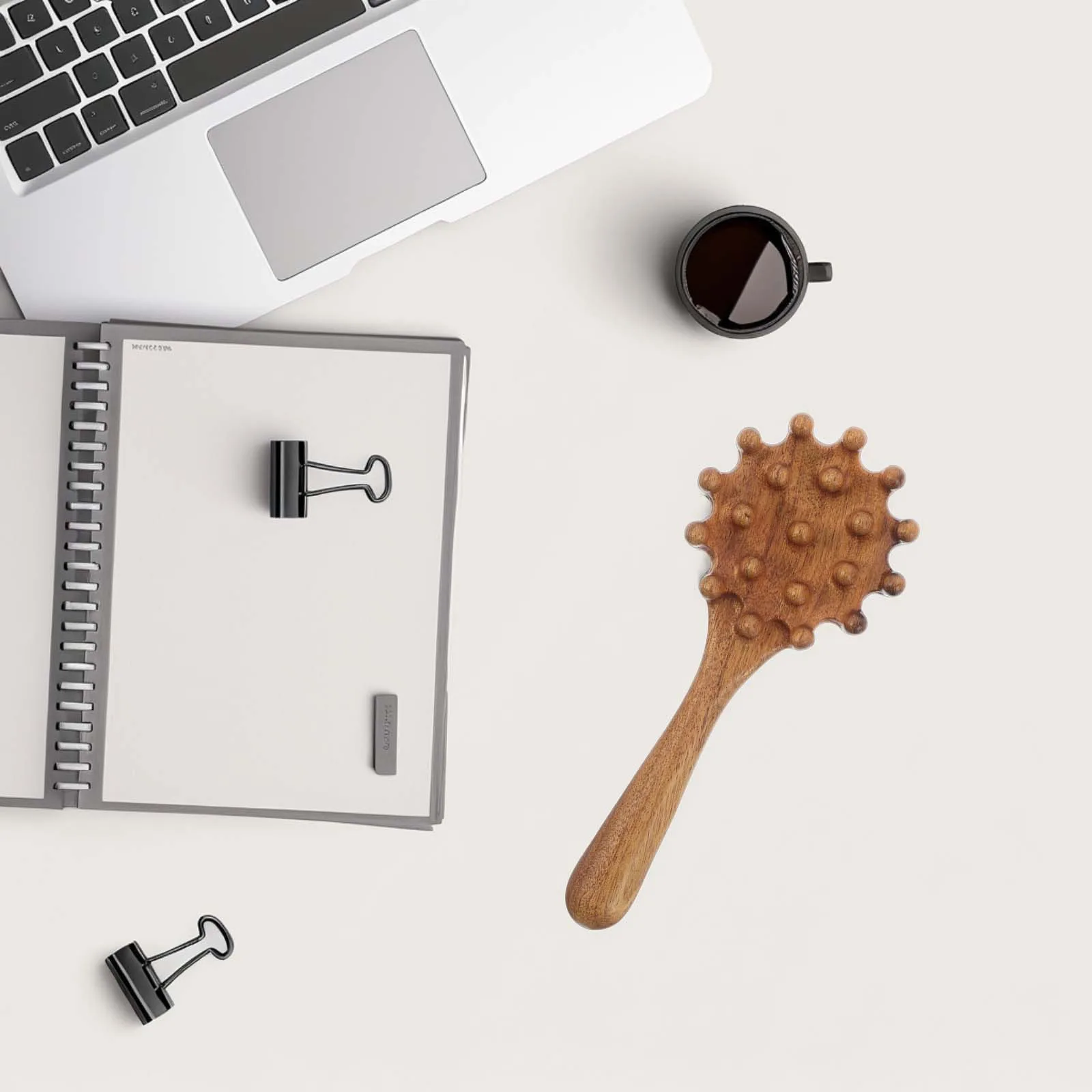 

Bamboo Hair Comb for Scalp Stimulation and Detangling Handmade Wood Massage Tool with Gua Sha Edge Acupressure Function for Home