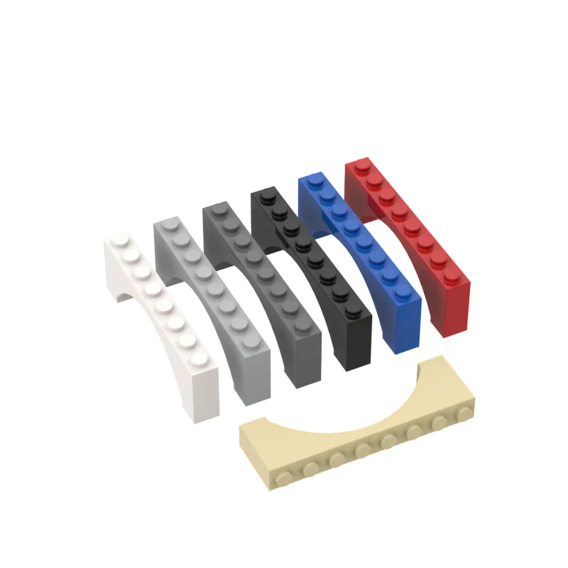 

10Pcs MOC Parts 16577 Brick Arch 1 x 8 x 2 Raised Compatible Bricks DIY Assmble Building Blocks Particle Kid Puzzle Brain Toy