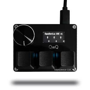 O3C SayoDevice OSU O3C Sakelar Hall Pemicu Cepat Keyboard Sakelar Merah Muda Magnetik dengan Tombol Layar Salin Tempel Shotcut 12 keyboard industri penjualan terbaik - №