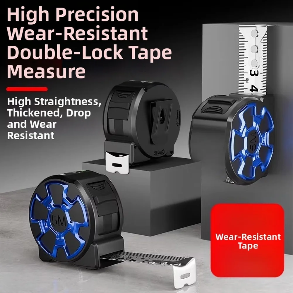 1pc 5M 7.5M 10M Stainless Steel Tape Measure Heavy Duty Waterproof Long-Lasting Tape Measure Measuring Construction Tool