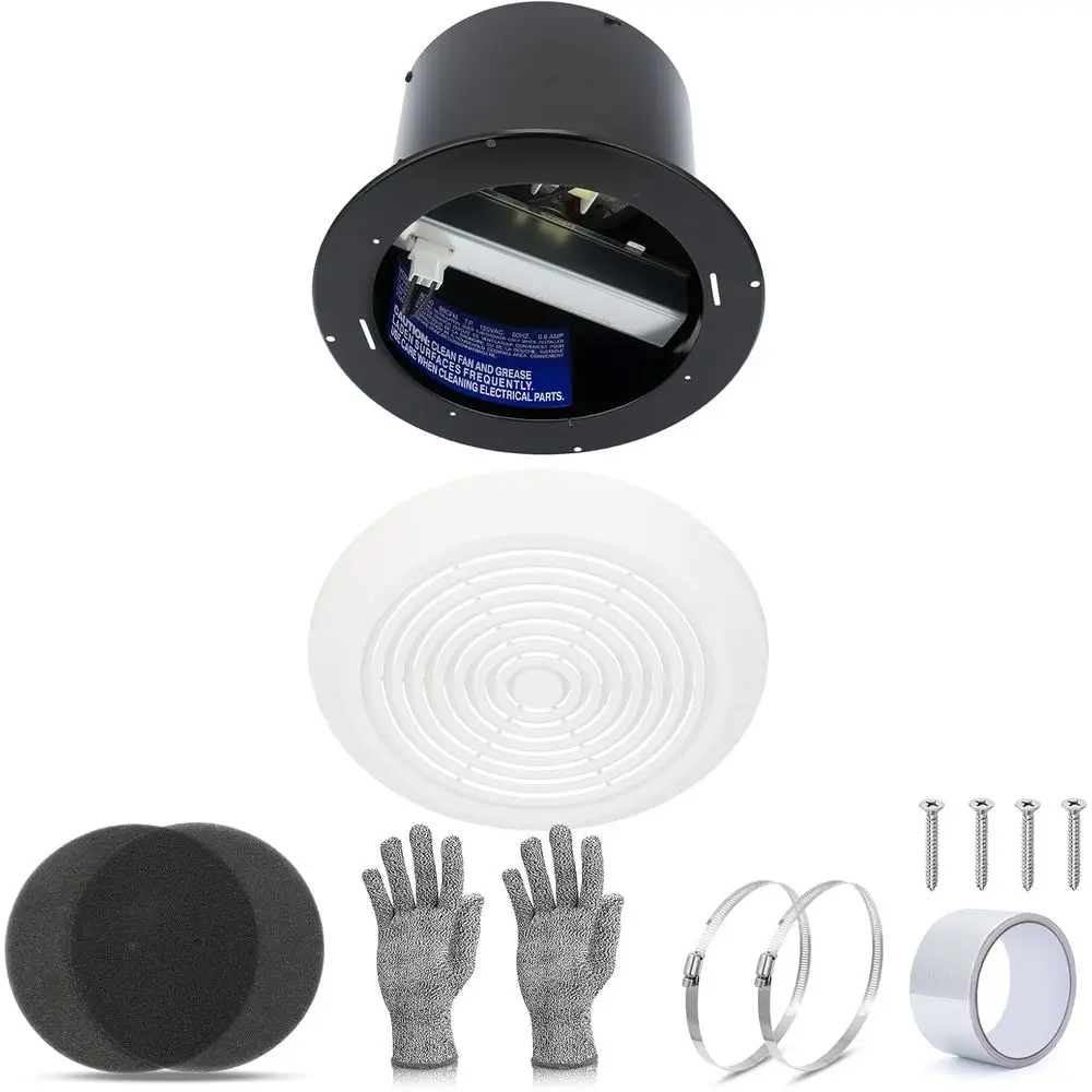 

V2262-50 Bathroom Exhaust an, 7 In vent an, 50 CM 1.0 Sones Low Noise or Bathroom Ceiling an, Kitchen Exhaust an, Garage Ceiling