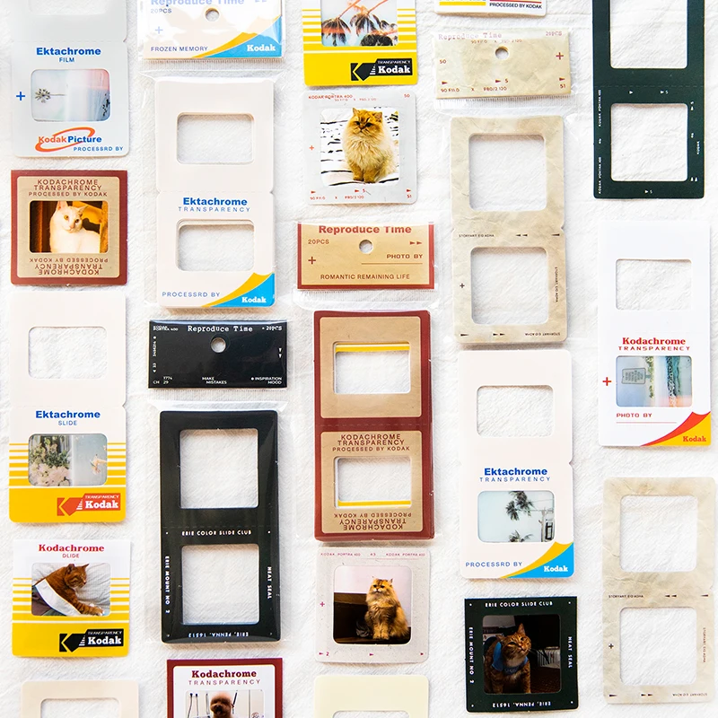 Yoofun 20 sztuk/partia czas reprodukcji naklejki filmowe słodki kociak Scrapbooking pamiętnik z terminarzem dekoracyjne samoprzylepne etykiety Kawaii naklejki