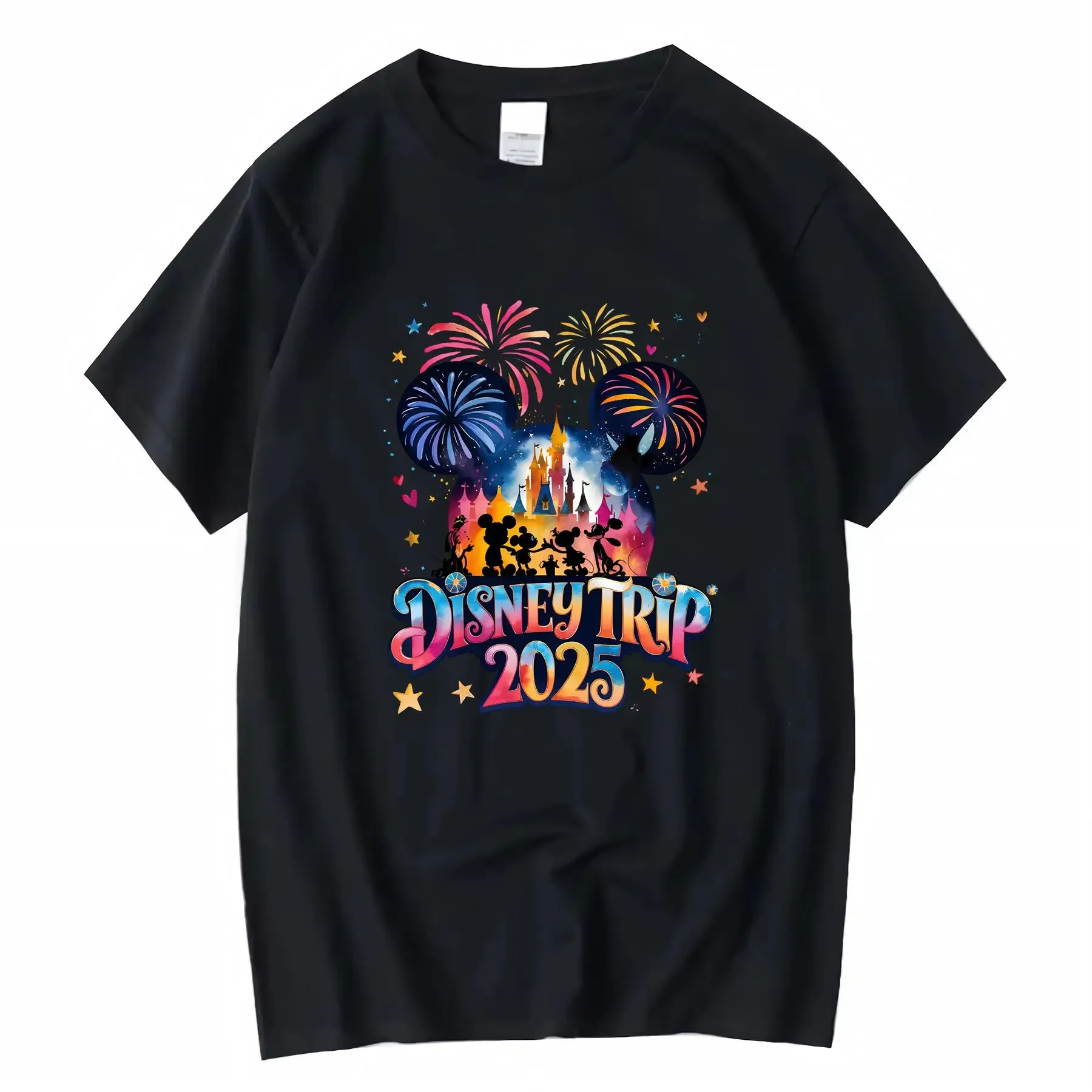 

Disney Family T shirts 2025 Magic Kingdom 100 Cotton Crew Neck Suitable for All Seasons vintage Washed Slightly Unisex graphic