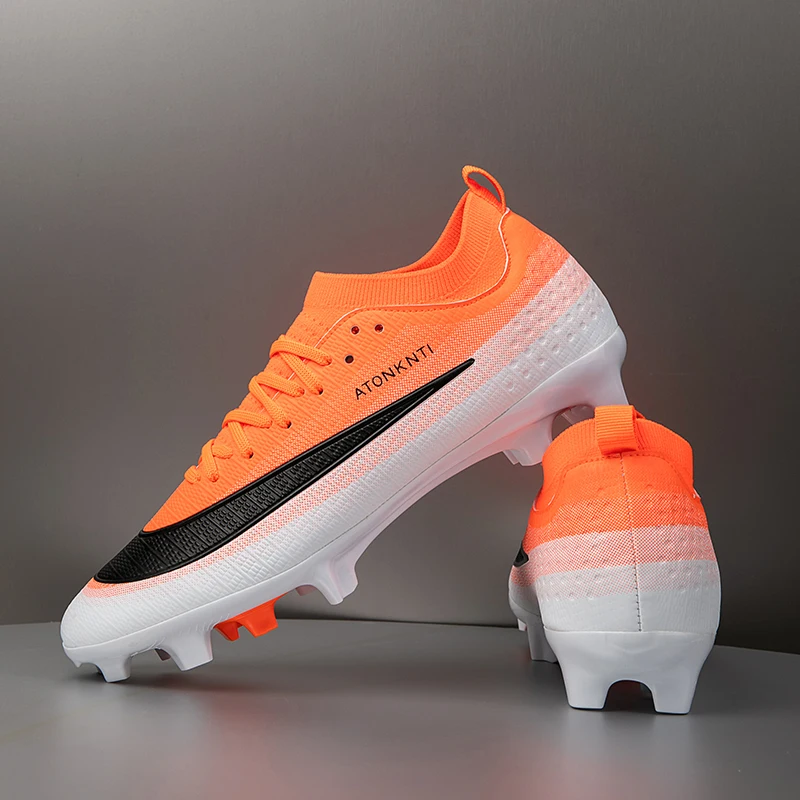 New Men Soccer Shoes Match Grass High-top Indoor Sneakers Futsal Football Boots Non-Slip Hot-selling High-quality Cleats Outdoor