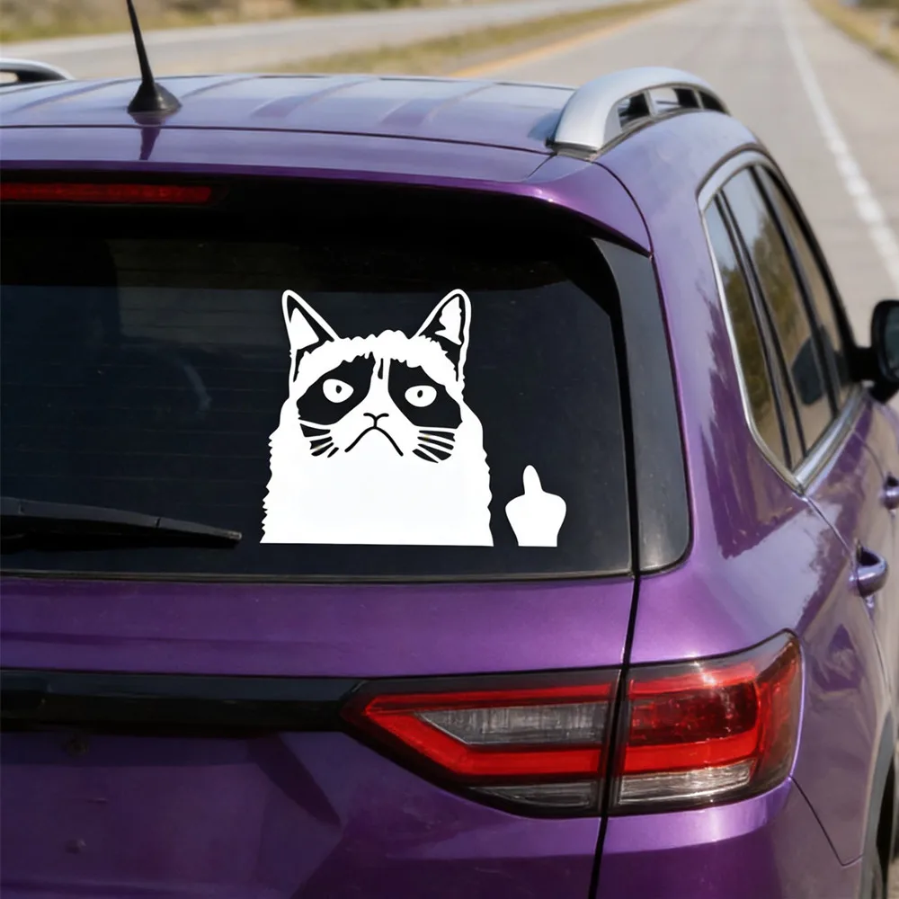 Cat Animal Vinyl Decal, Pet Lover Sticker for SUV Truck Motorcycle Laptop, Waterproof Auto Exterior Decor