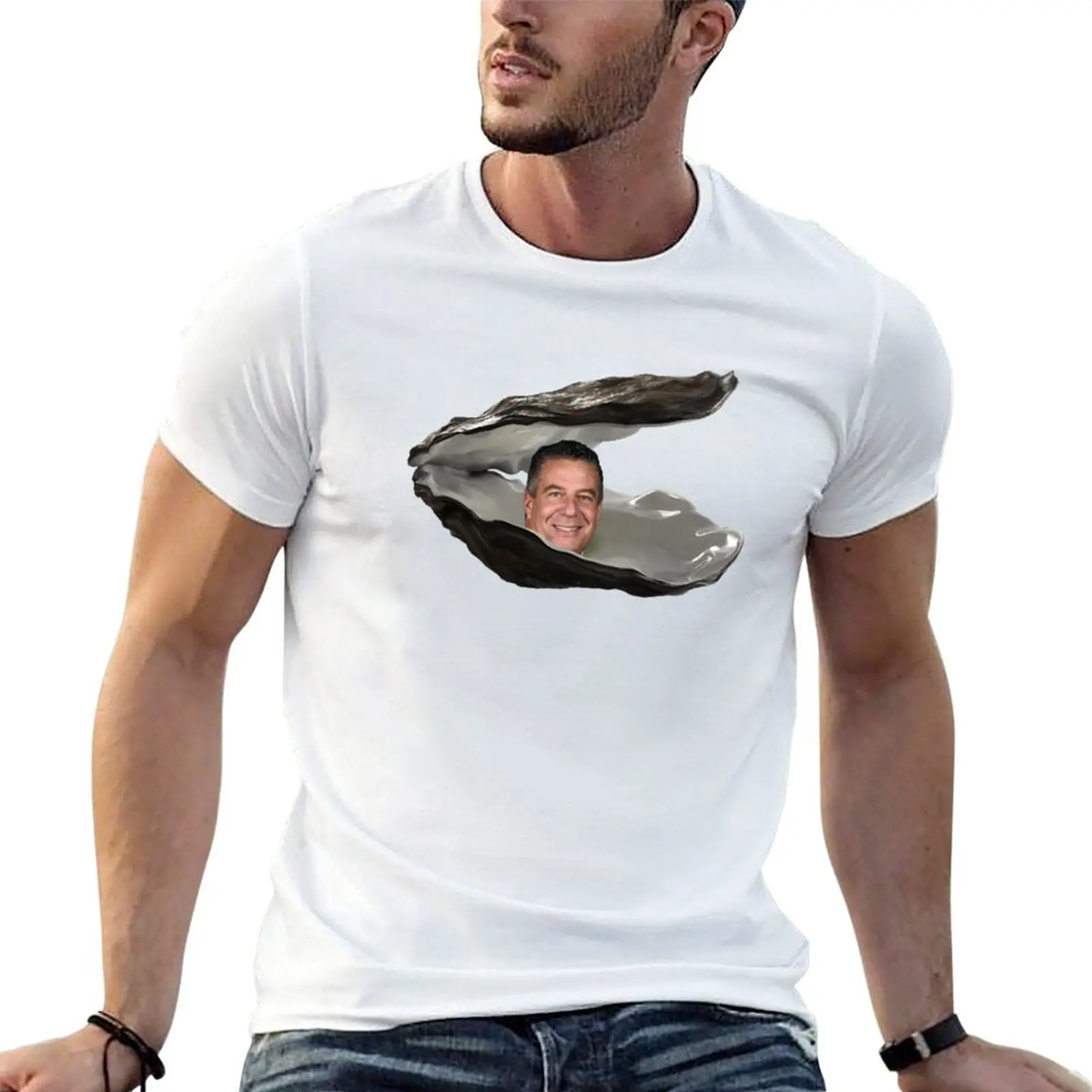 Life is an oyster and bruce is the pearl T-Shirt Art Pattern Printed Casual Top