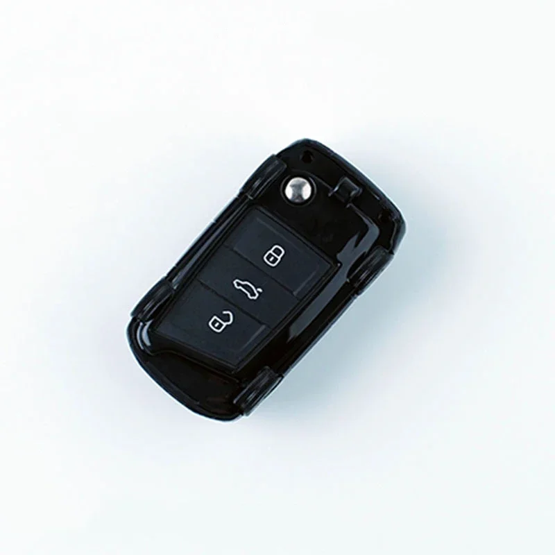 Car Shape Car Key Fob Case Cover Suit For Volkswagen Key Fob Cover Suit For VW Passat B8 Golf 7 MK7 Tiguan AD1 Polo 6R Jetta IV