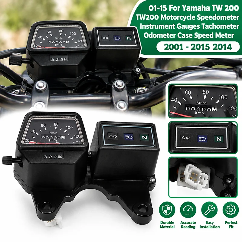 01-15 For Yamaha TW 200 TW200 Motorcycle Speedometer Instrument