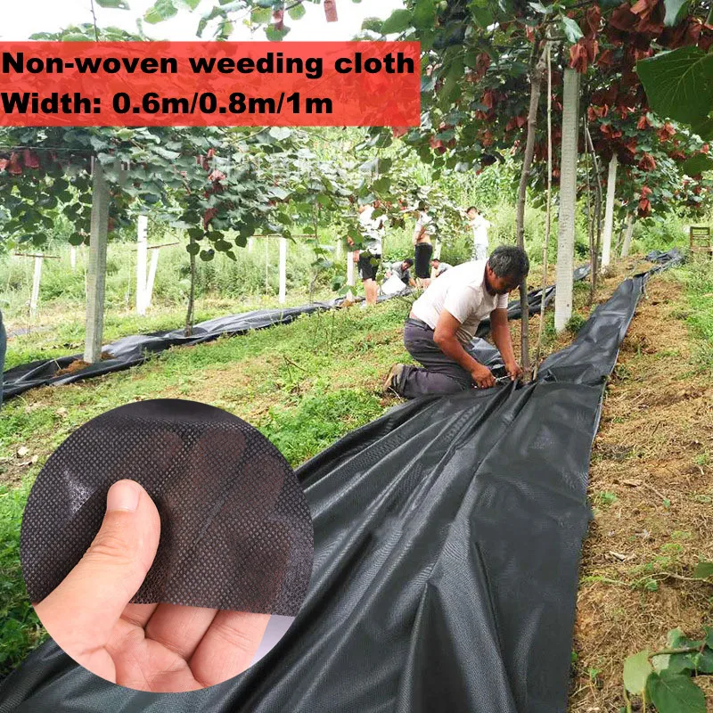 15m/10m/5m/1m Weed Barrier Landscape Fabric Heavy Duty Cover Weed Cloth Gardening Mat, Erosion Control ,Non Woven Fabric 40g/m