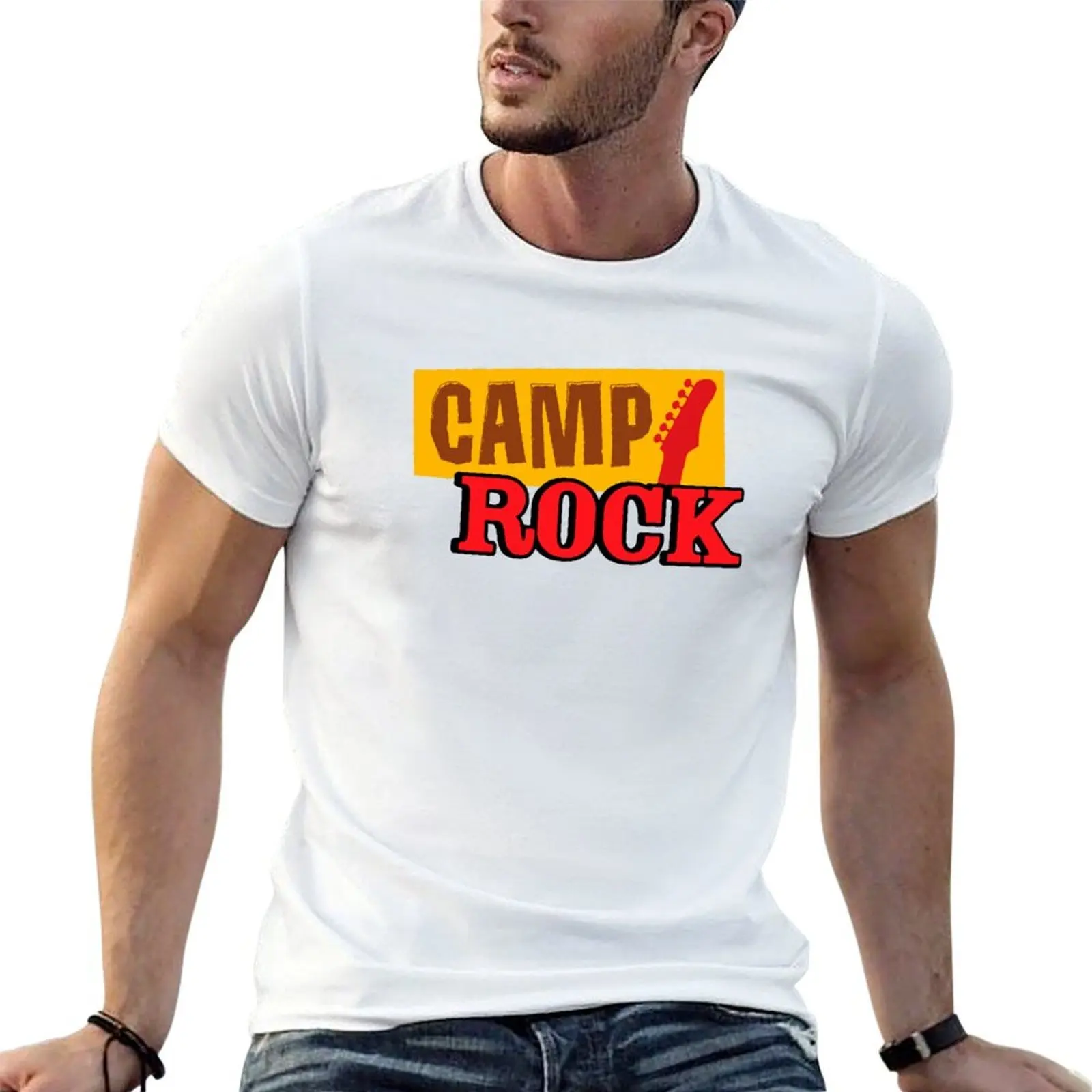 

camp rock T-Shirt funny t shirts dark humor cotton tshirt 100% cotton t shirt pack T-shirt