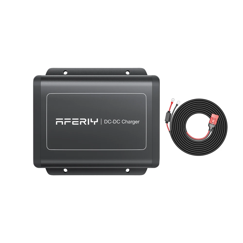 AFERIY DC600 580W DC-DC-Generator-Ladegerät 48V Schnell-Autoladegerät 12V/24V Fahrzeugbatterie zu tragbarer Powerstation 6X Schnellladung Anderson-Anschluss für Wohnmobile, Camping, Off-Grid