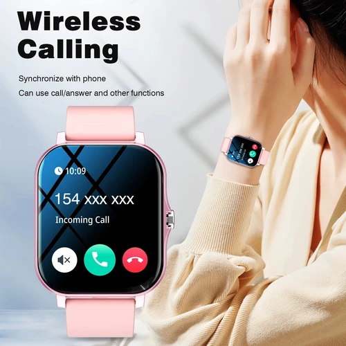 Imagen 2 del producto LAXASFIT 2025 nuevo reloj inteligente para hombres y mujeres regalo pantalla completamente táctil reloj deportivo Fitness Bluetooth llamada reloj inteligente Digital