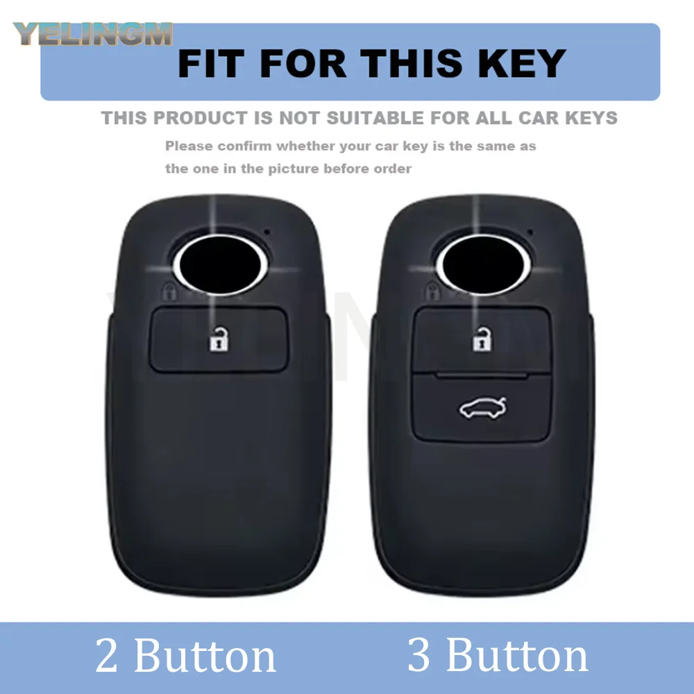 2 3 Button TPU Car Key Case Cover Suitable for Toyota Daihatsu Rocky Raize Veloz 2022 - 2024 AVANZA Wigo 2023 - 2024 Yaris Cross