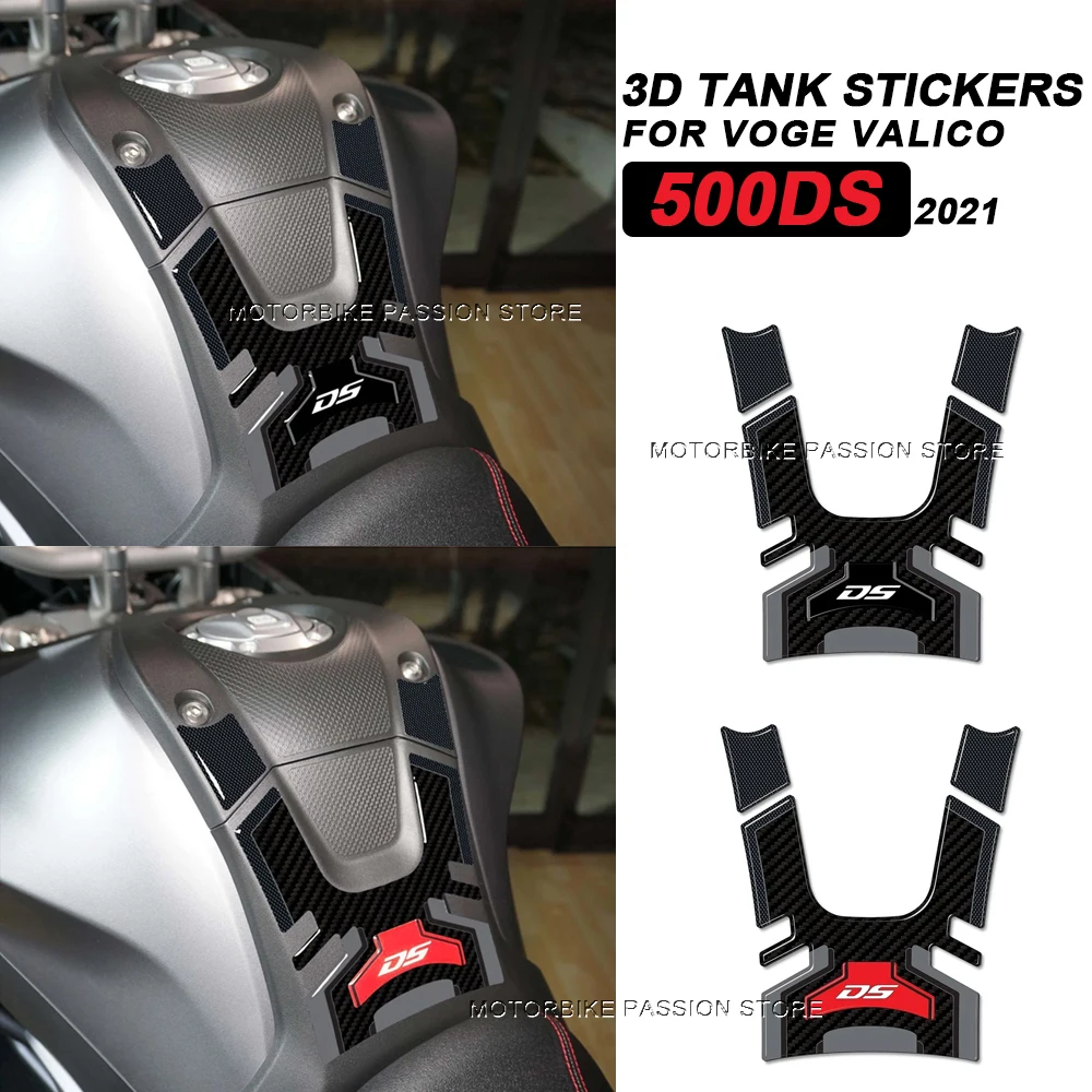 

500DS Motorcycle Accessories, Oil Tank Sticker, Carbon Fiber Stickers for Voge Valico 500DS 500ds 2021 with Carbon Appearance