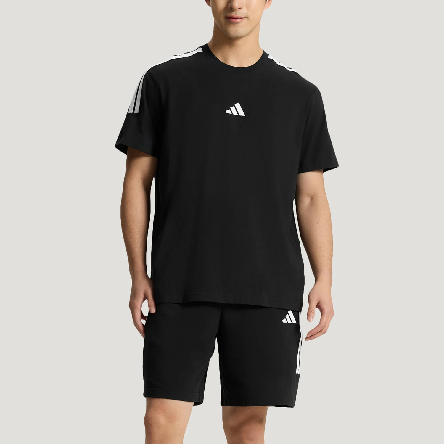 Adidas genuine light sports series new men's and women's casual short sleeved set KX0521