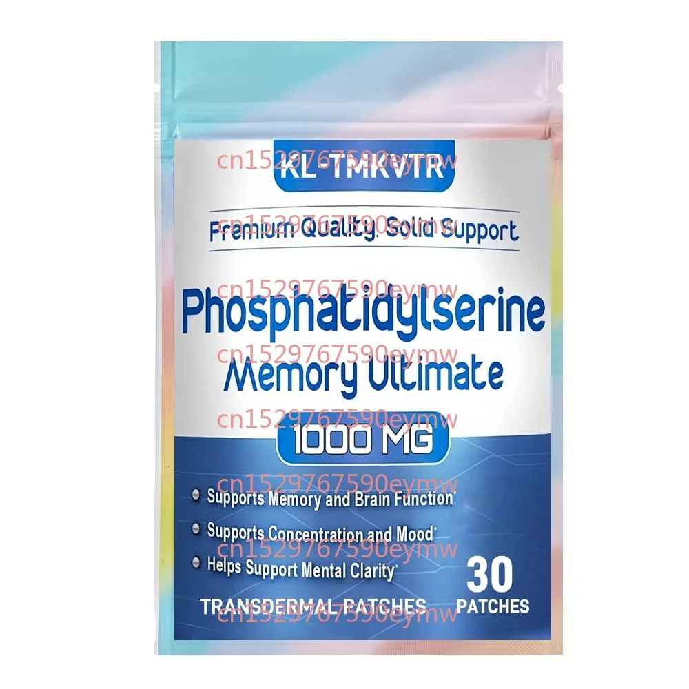 

30 пластырей Phosphatidylserine Transdermal с розмарином гинкго билоба и готовой колой для памяти и фокусировки