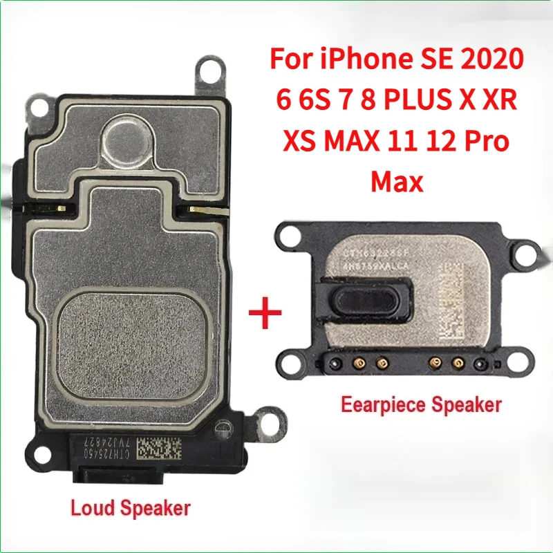 Loudspeaker   Earpiece Speaker For Iphone SE 2 6 6S 7 8 PLUS X XR XS 11 12 Pro MAX Lound Speaker Ringer Inner Buzzer Flex Cable