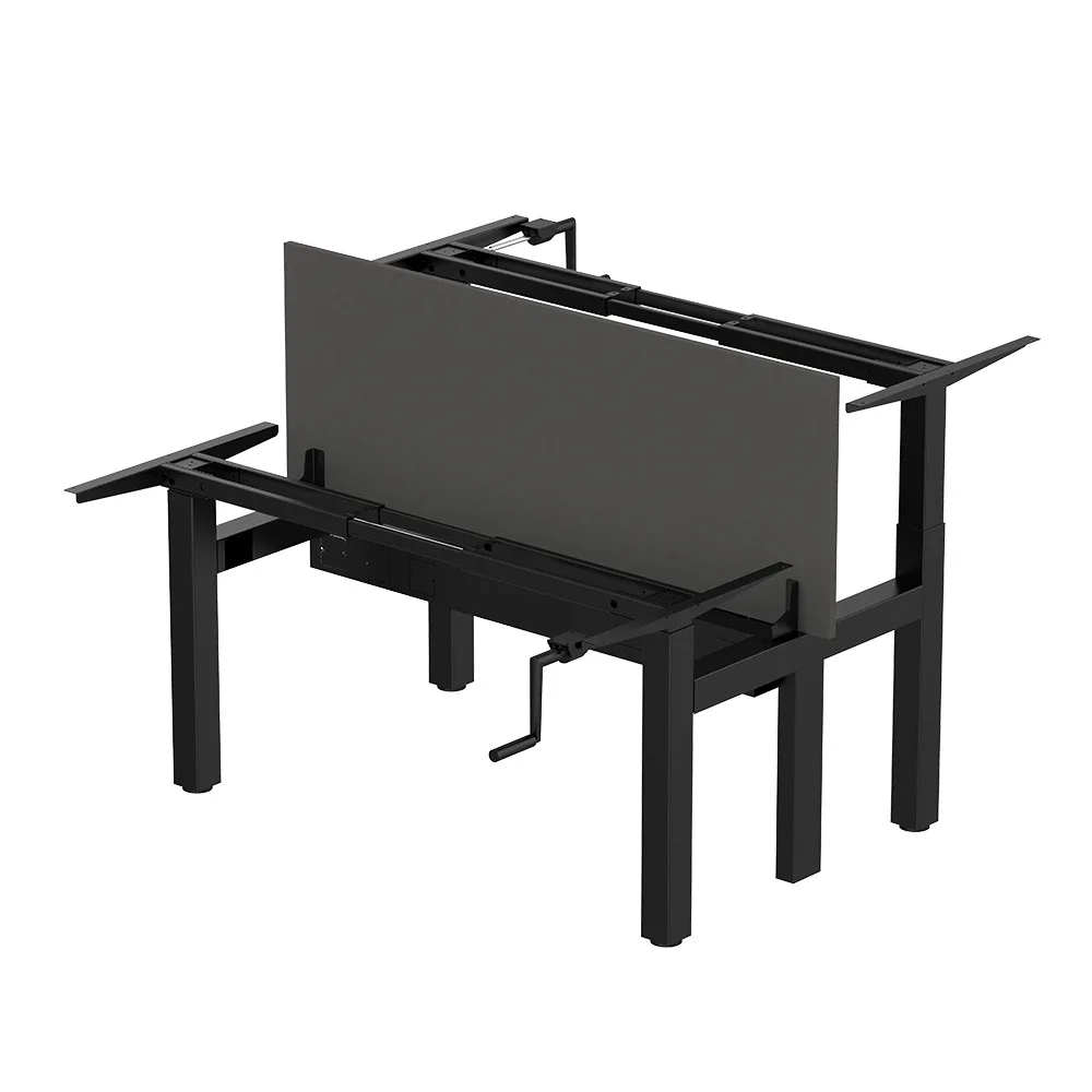 Lifting Computer Desk Large Double Manual Lifting Table Standing Adjustable Office Workbench Customization