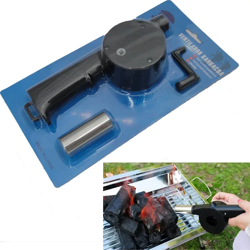 Manual Small blower outdoor hand-cranked blower mini hair dryer barbecue ignitor tool household charcoal