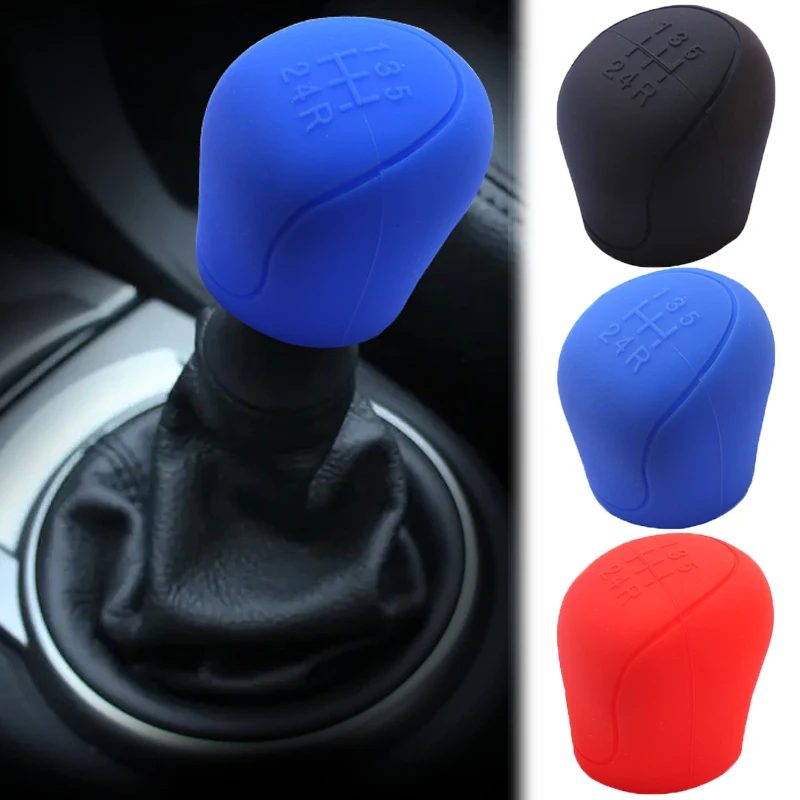 

Universal Silicone Car Gear Shift Knob Cover Gear Shift Non Slip Grip Handle Case Automobiles Gear Shift Collars Car Accessories