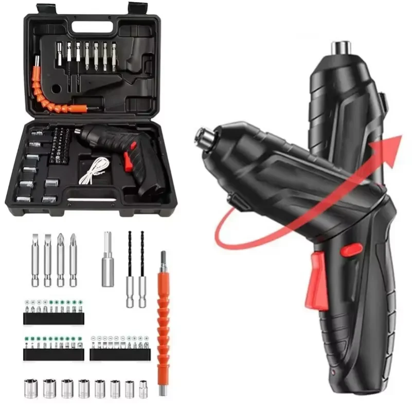 PowerTools Set Household Maintenance Repair Large Lithium BatteryMini Electric Drill Household Cordless Screwdriver