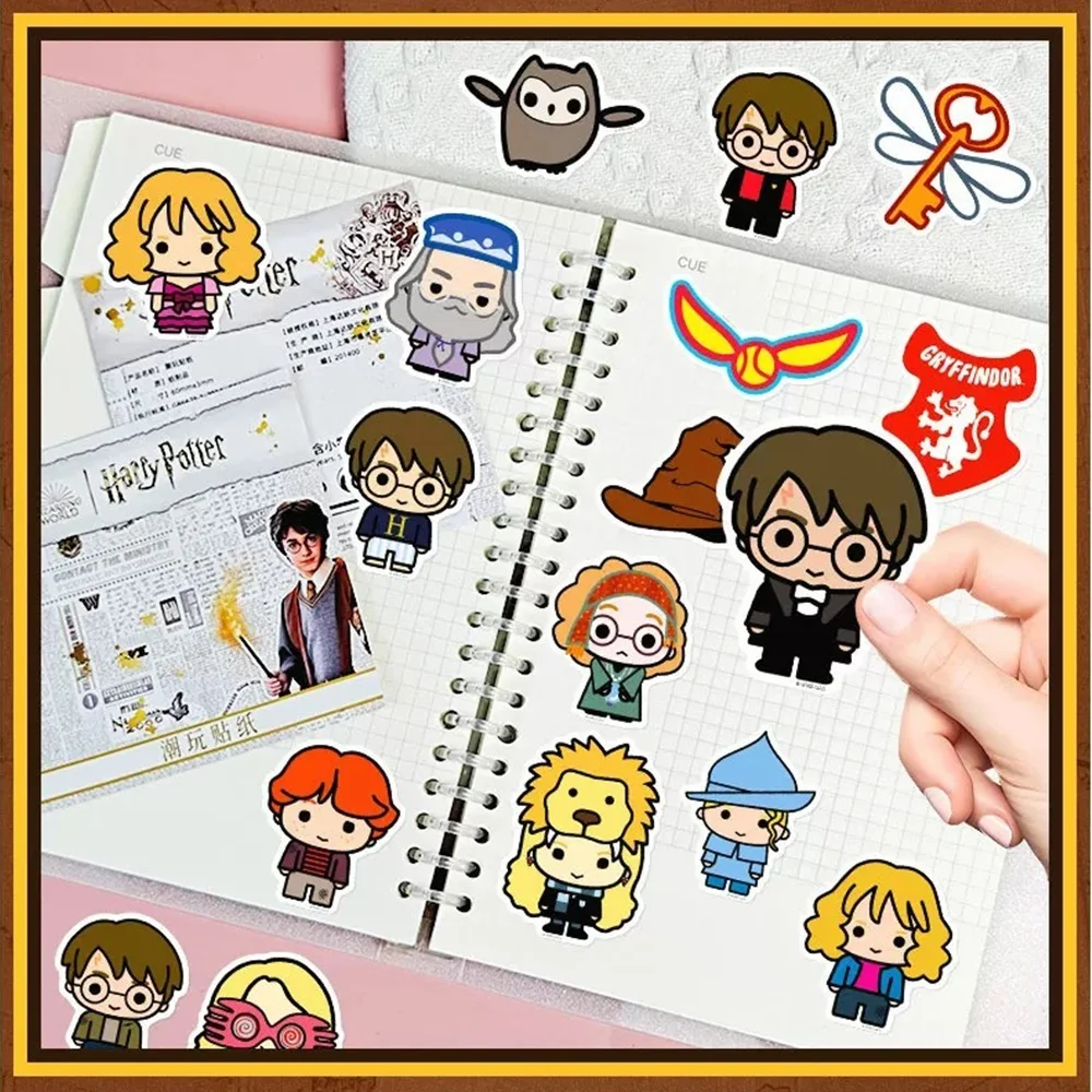 50Pcs Genuine Harry Potter Sticker Cartoon Movie Stills Waterproof Stickers Scrapbook Laptop Cup Skate Decoration Toys Gifts view 6