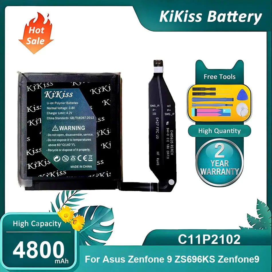 

Brand New Mobile Phone Battery For Asus Zenfone 9 ZS696KS Zenfone9,C11P2102,4800mAh