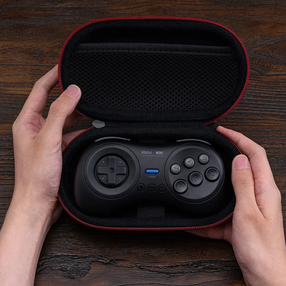 8Bitdo Portable Storage Bag Carry Case Handheld Game Console Hard Cover Protective Box For 8Bitdo SN30 Pro M30 Lite controllers