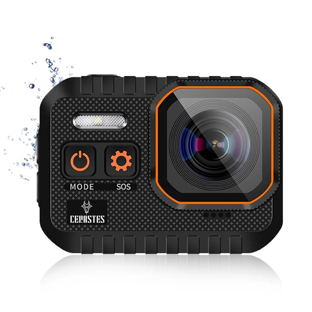 CERASTES Action Camera 4K60FPS 1/2.4″ 16MP Sensor With Remote Control Screen Waterproof up to 10m 170° Ultra-Wide