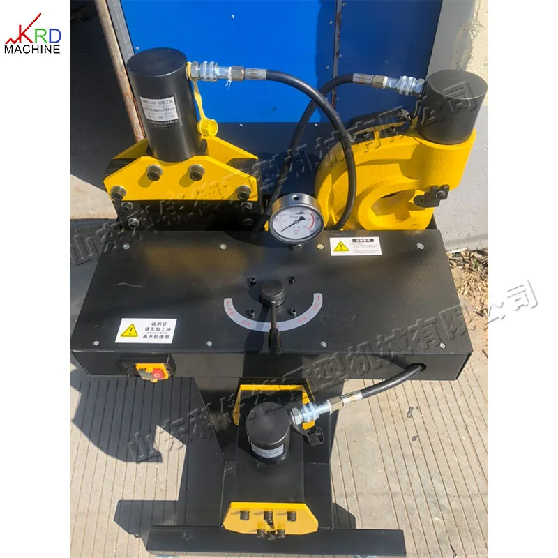 Professional Three in One Hydraulic Busbar Processing Machine Fast Copper Busbar Punching Bending Cutting Processing Machine