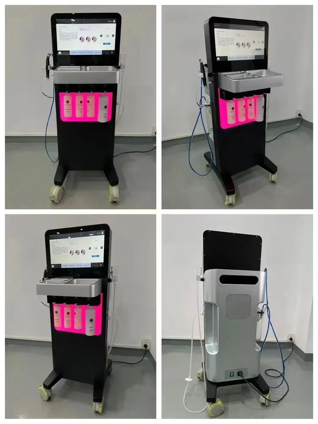 Factory Price Hydradermabrasion Acne Treatment Vacuum Lympathic Drainage Black Head Removal Skin Care Aqua Peeling Machine