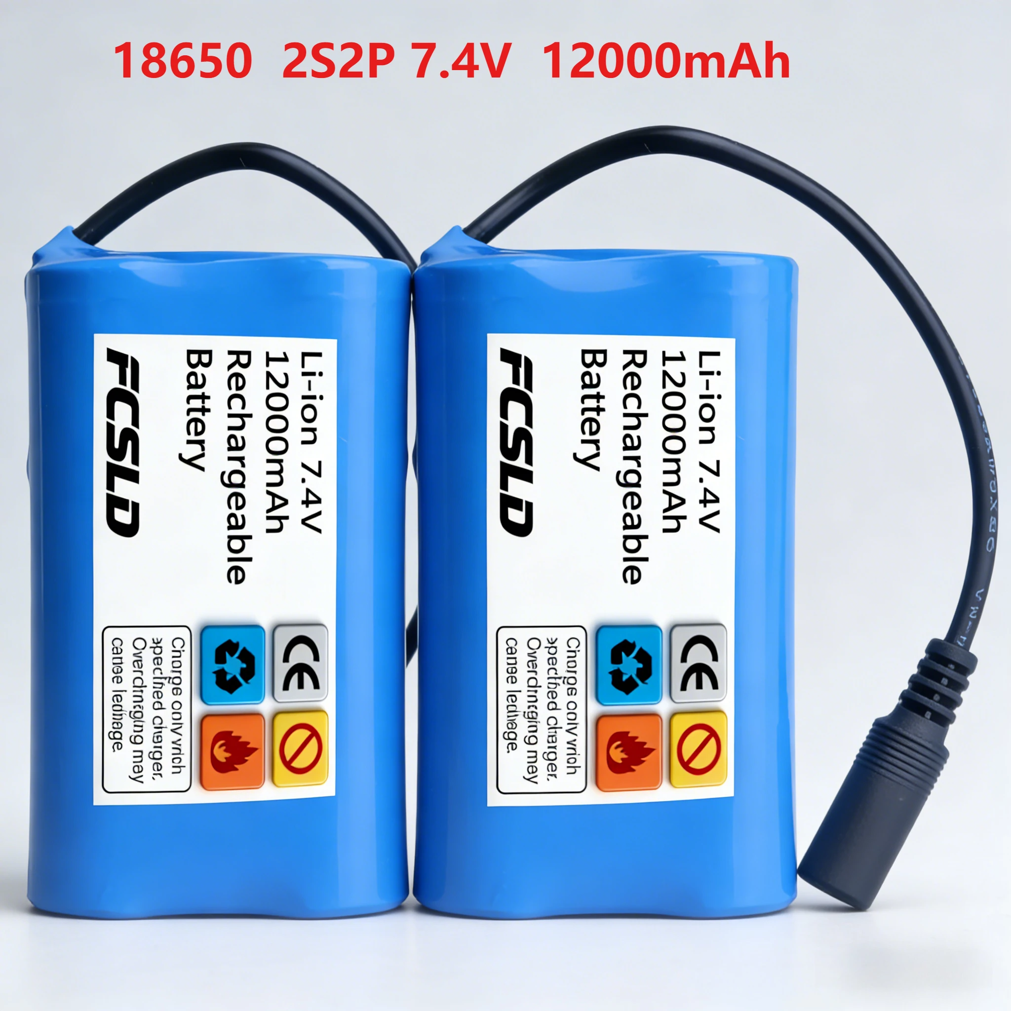 

2S2P Original 7.4V 12000mAh Battery， For T188 T888 2011-5 V007 C18 H18 ，Remote Control RC Fishing Bait Boat Spare Battery Parts