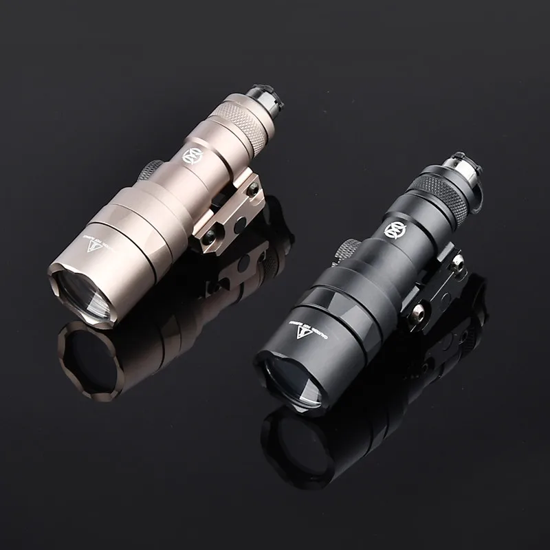 WADSN M300 Tactical Flashlight M300C Metal LED Scout Lamp For Rifle Hunting weapon Light Outdoor Airsoft Equipment Accessory