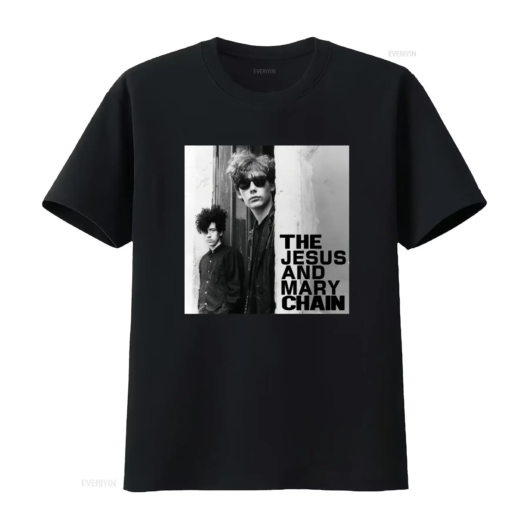JAMC The Jesus And Mary Chain Band Shoegaze Post Punk Alternative Black T Shirt vintage Washed homme Top For Everyday Wear