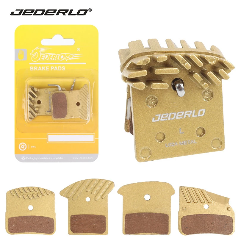 AliExpress NONE JEDERLO All-Metal Brake Pads for Mountain Bikes L01A L02A L03A L04A L05A Copper-Based Disc Brake Heat Sink Pads for ShimanoNUTT