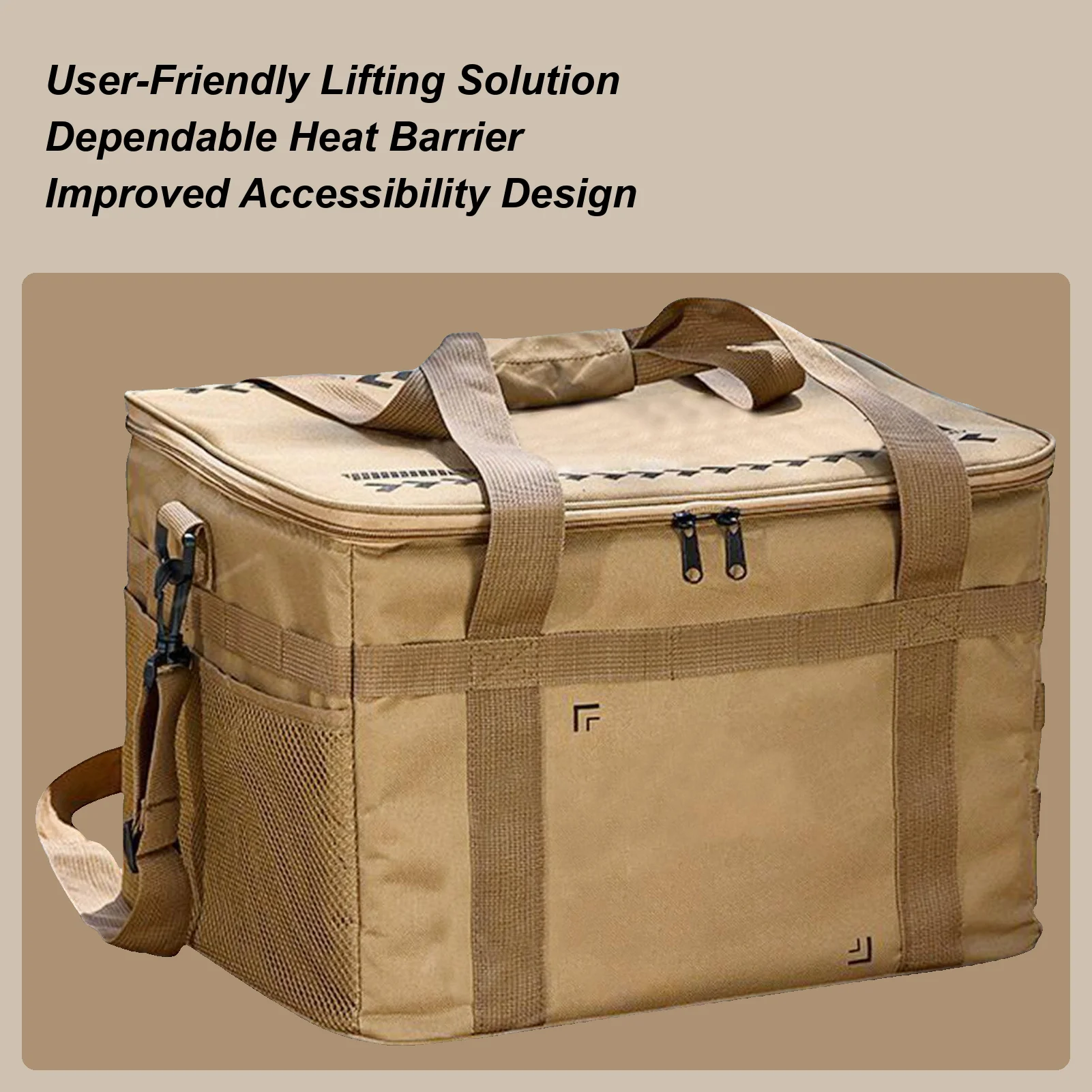 

Camping Bags For Organizing Outdoor Storage Soft Container 36L Insulated Cooler Case Large Capacity Organizer For Water Beer