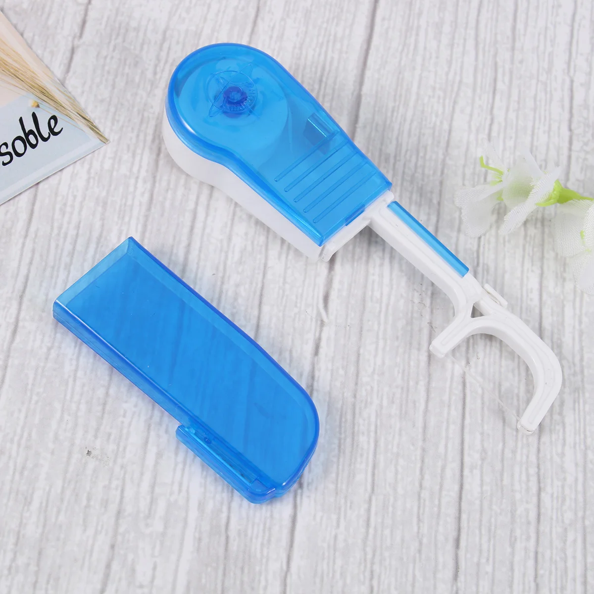 Replaceable Dental Floss Holder Dental Flosser Flat Wire Oral Pick Dental Floss Replacement Rack With Meters Dental Floss