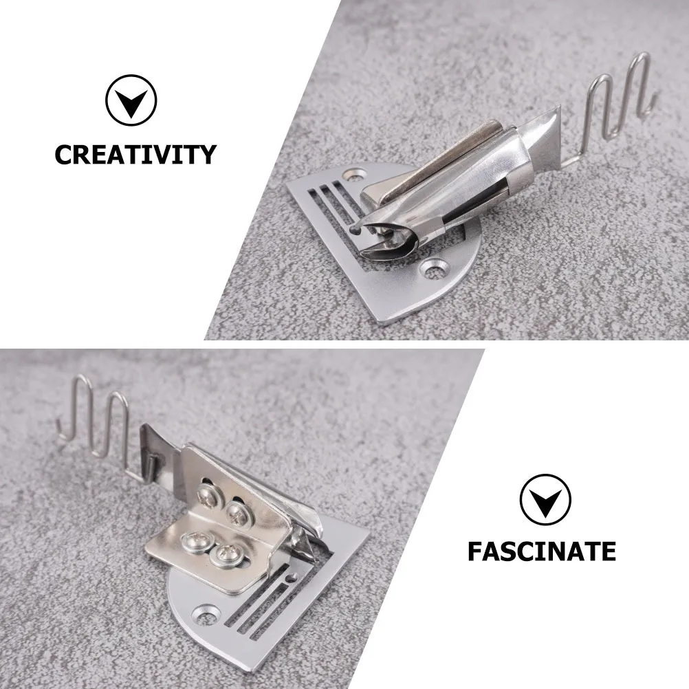 

Stainless Steel Adjustable Right Angle Bias Binder For Overlock Sewing Machine 4-Fold Edging Folder Replacement Binding Tool