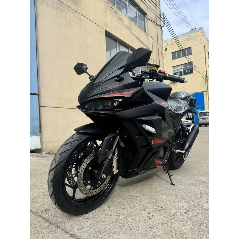 Lithium Battery Racing Electric Motorcycle with 10000W Motor 72V Long Mileage Max Load 200-300kg