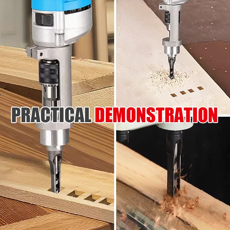 1Pcs 6-25mm HSS Square hole drill Woodworking Drill Auger Mortising Chisel Drill Set DIY Furniture Square Woodworking drill