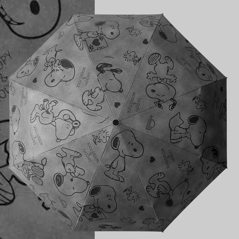 Anime Snoopy Umbrella Cartoon Peanuts Automatic Fold Umbrella Cute Student Parasol Sun Protection Girl Umbrella Gift Wholesale